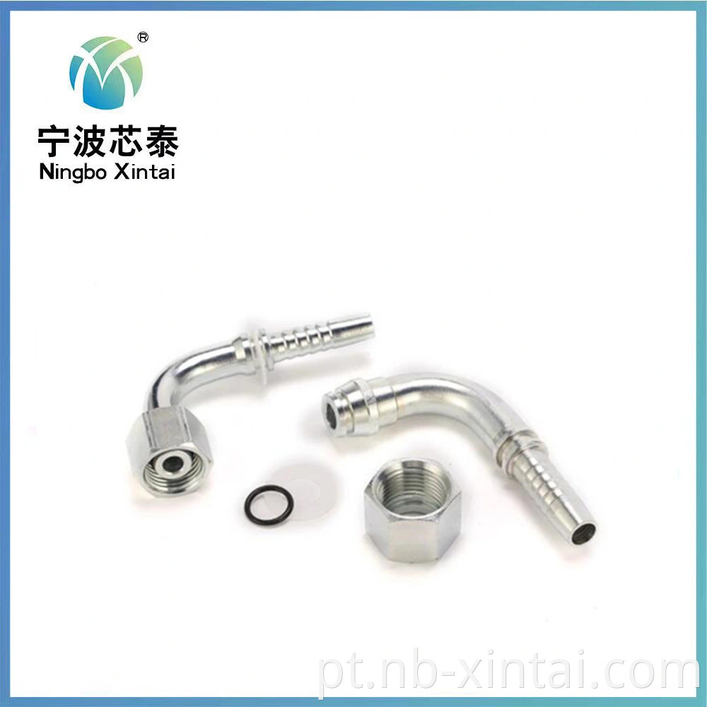Preço do fabricante da China 20491 Métrica de 90 graus Cone de 24 graus O-ring L. T. ISO 12151-2/DIN 3865 Conector de tubo hidráulico acessórios